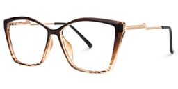 Gannon Braun Quadratisch Brille1