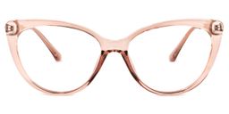 Marcus Beige Klar Cateye Brille0