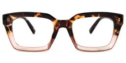 Grover Tortoise Rechteckige Brille0