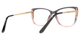 Cloris Schwarz-Rosa Cateye Brille2