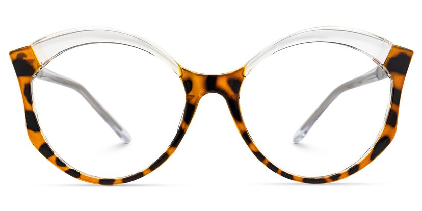 Casondra Braun-Tortoise Klar Cateye Brille