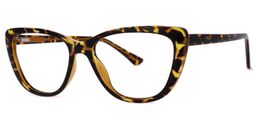Qamar Gelb-Tortoise Cateye Brille1