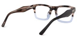Riley Braun-Blau Rechteckige Brille4