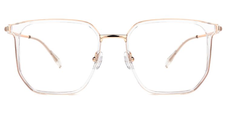 Amber Gold Quadratisch Brille