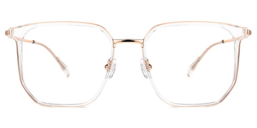 Amber Gold Quadratisch Brille