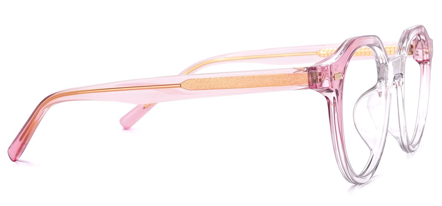 Ysabel Rosa Klar Rund Brille3