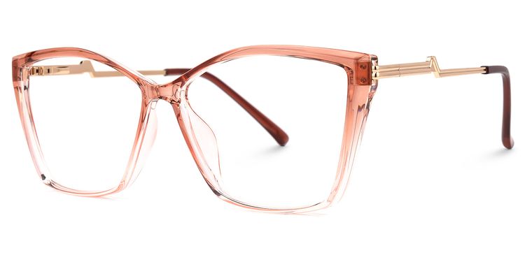 Gannon Orange Quadratisch Brille