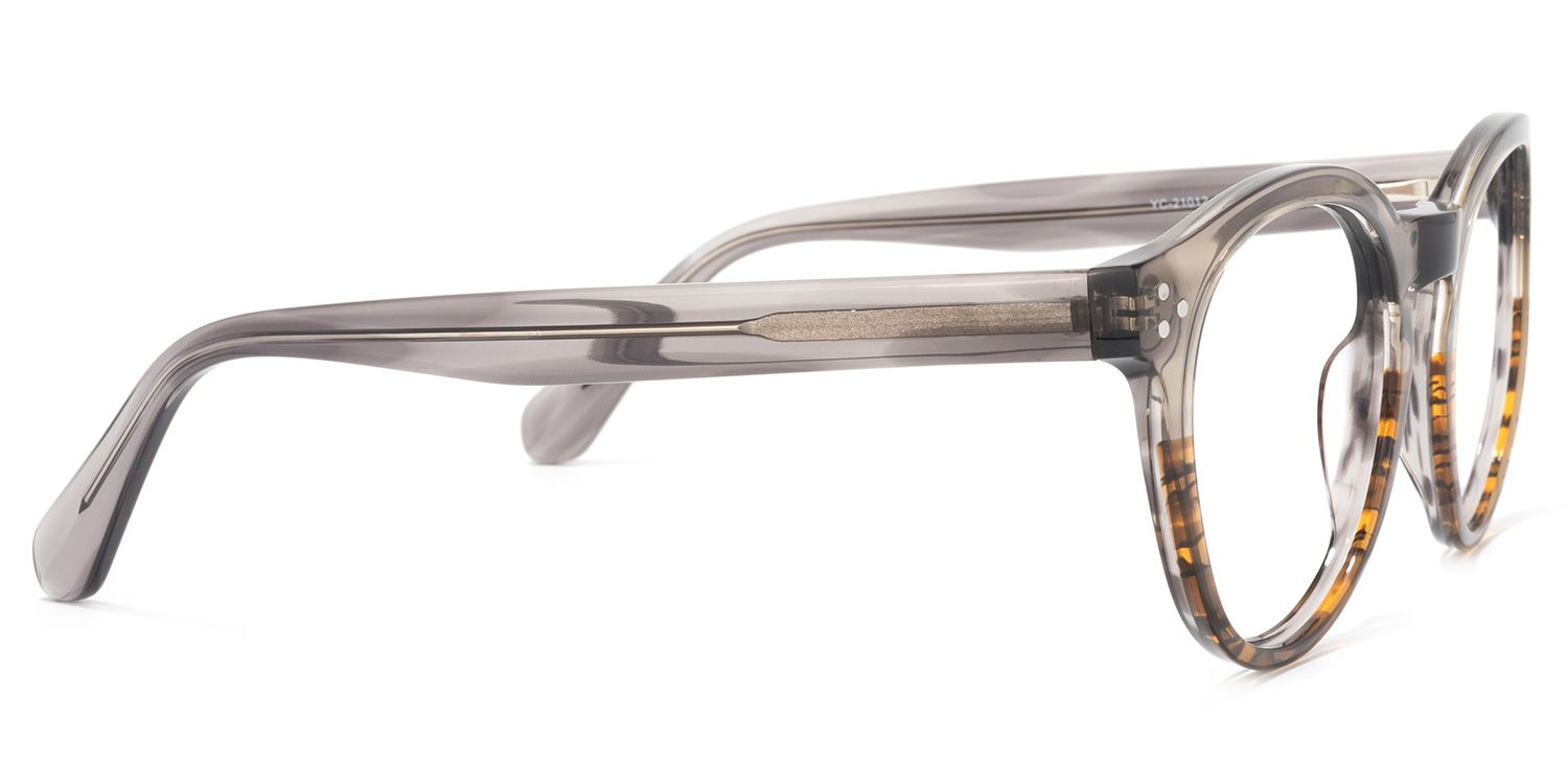 Ryleigh Grau Rund Vollrand  Brille3