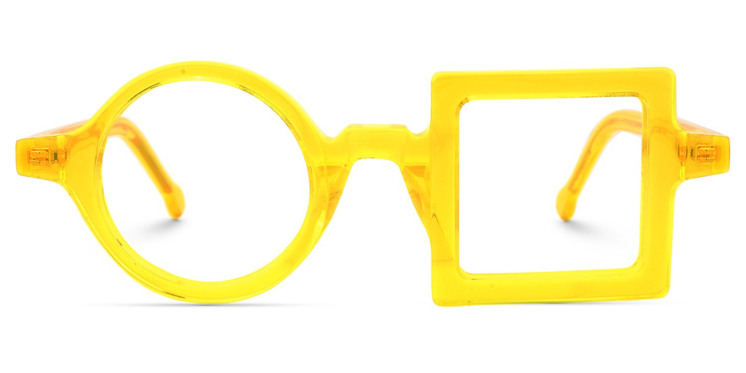 Paola Gelbe Asymmetrische Brille0