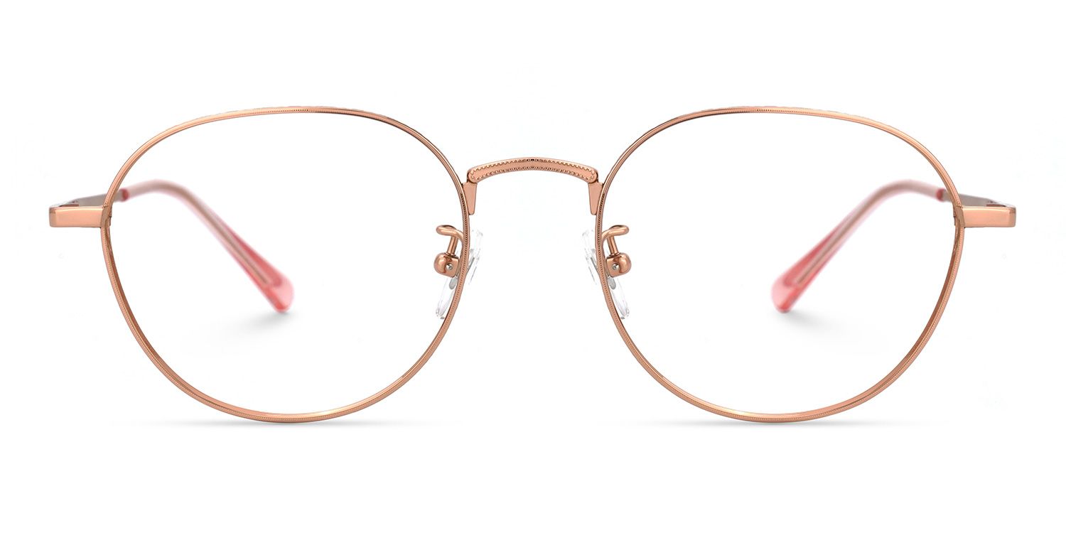 Abeni Rosa-Gold Rund Brille0