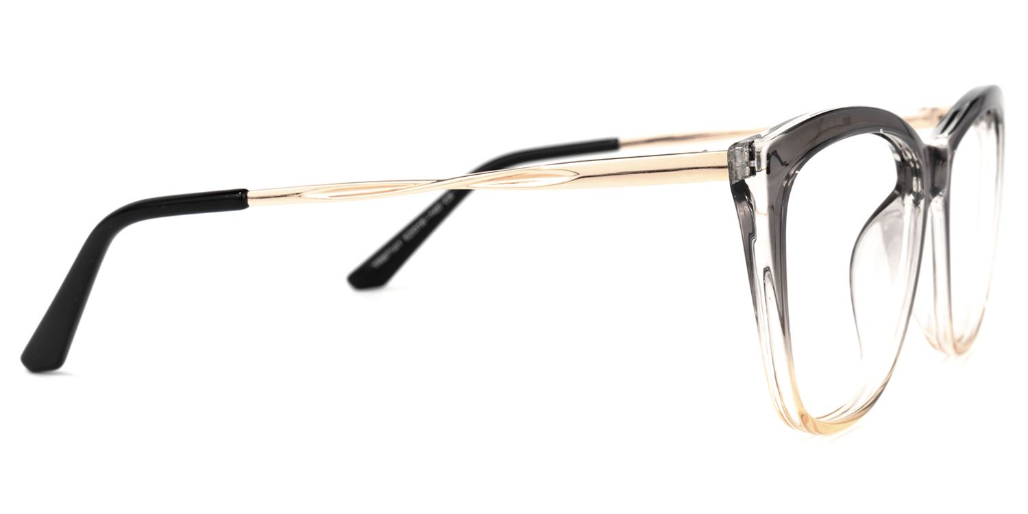 Vaile Grau-Gelb Cateye Brille3