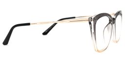 Vaile Grau-Gelb Cateye Brille3