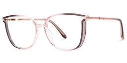 Walden Braun-Rosa Quadratisch Brille1