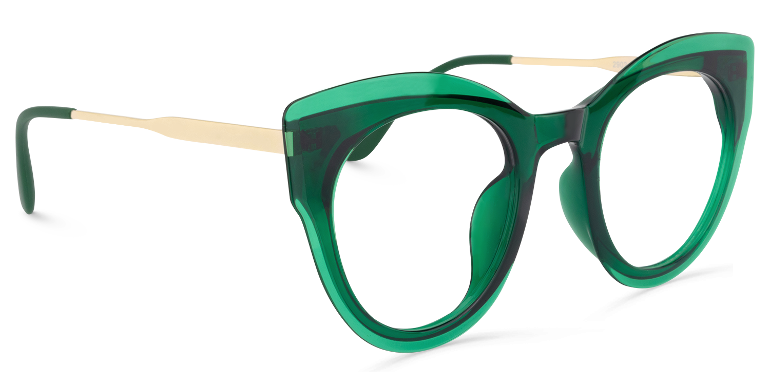 Demetrius Grün Cat Eye Brille2