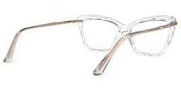 Juliet Klar Cat Eye Brille3