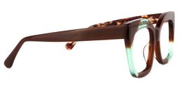 Ximena Braun Blau Cat Eye  Brille3
