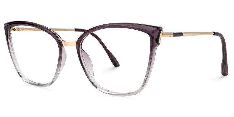 Imlah Dunkellila Cateye Brille