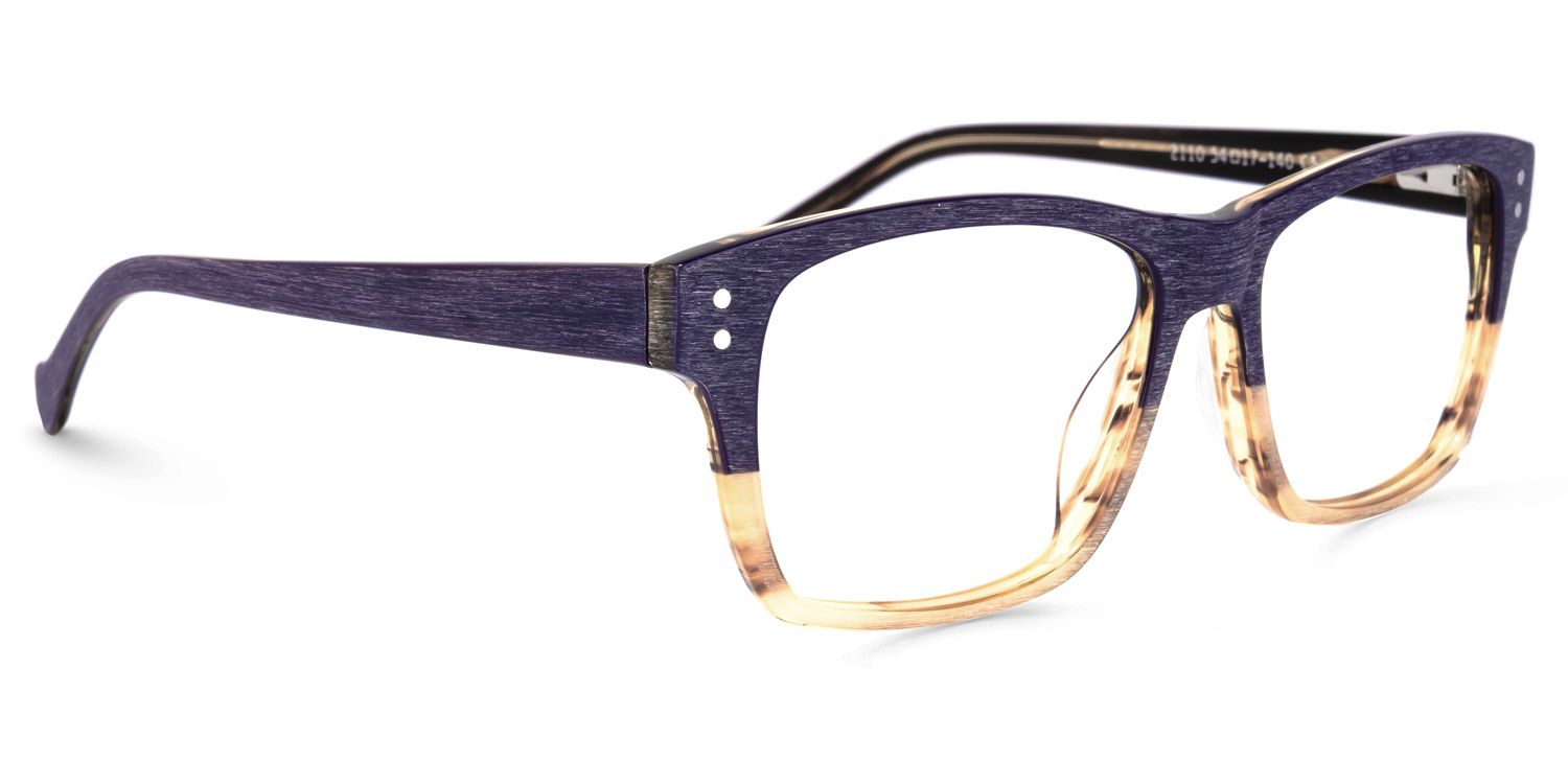 Emil Lila Tortoise Rechteckige Brille2