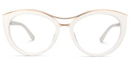 Carol  Weiß Cat Eye Brille0