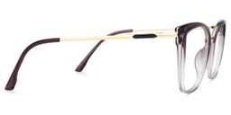 Imlah Dunkellila Cateye Brille2