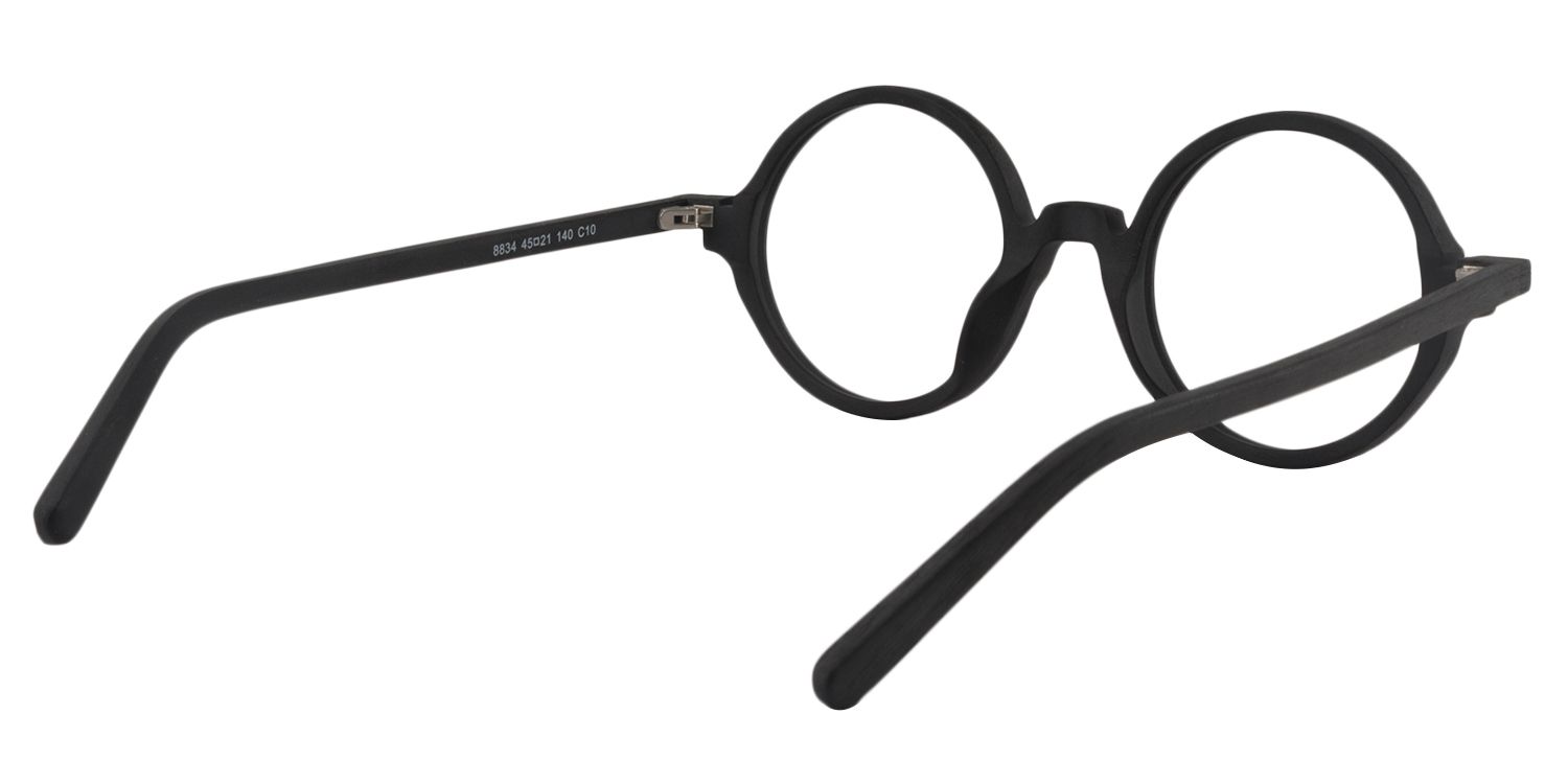 Aloysius Schwarze Runde Brille5