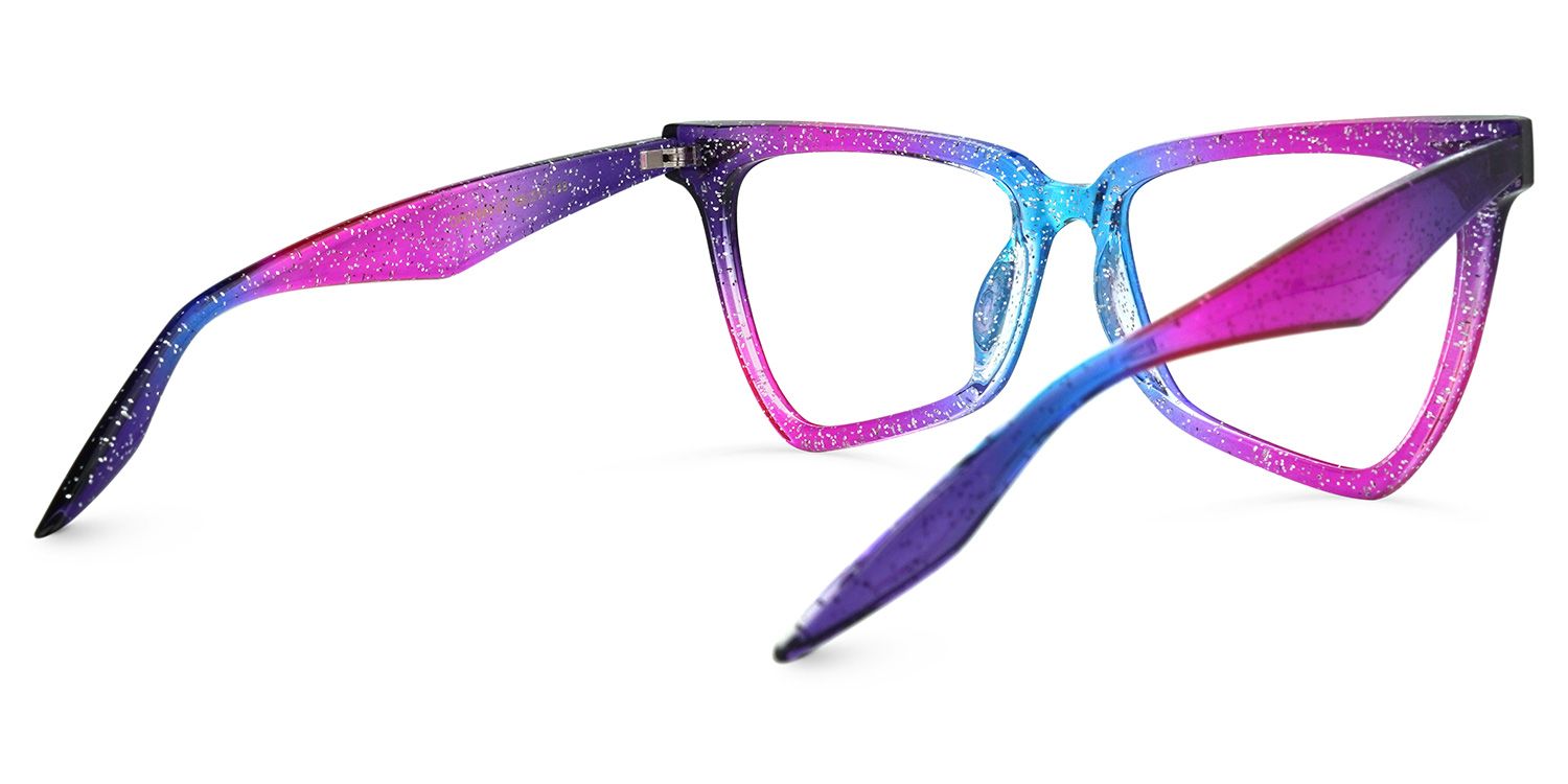 Cicely Lila-Bunt Geometrisch Brille1