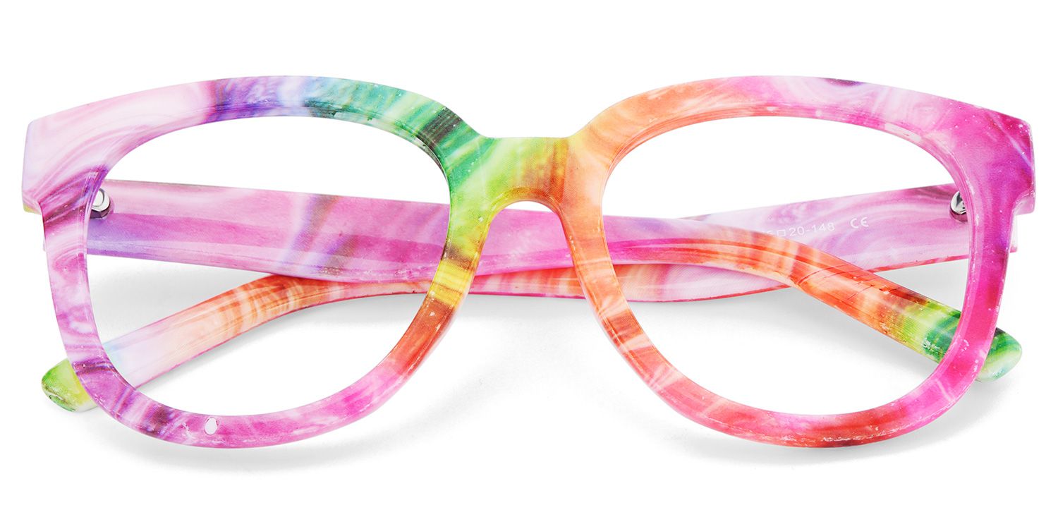 Harrell Bunt Quadratisch Kunststoff Brille1