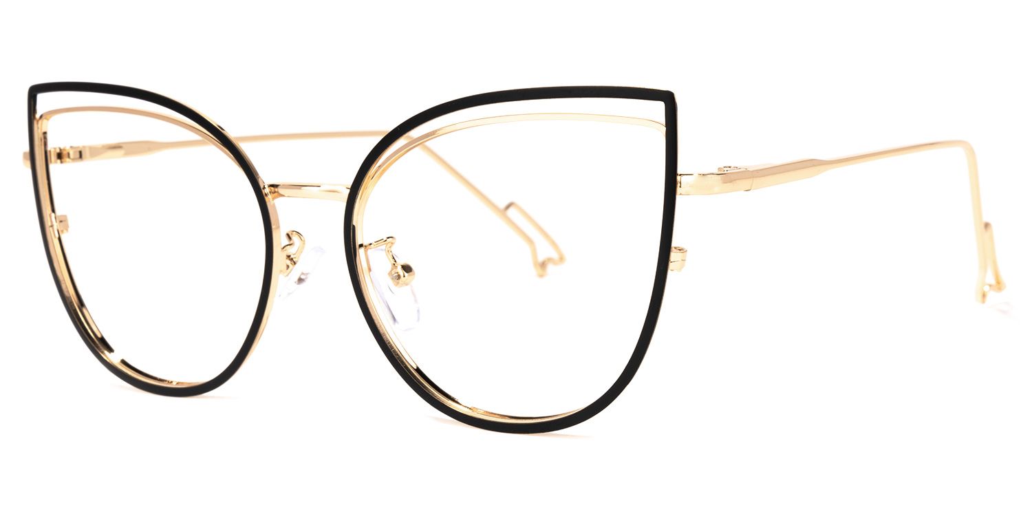 Mable Schwarze Cateye Brille1