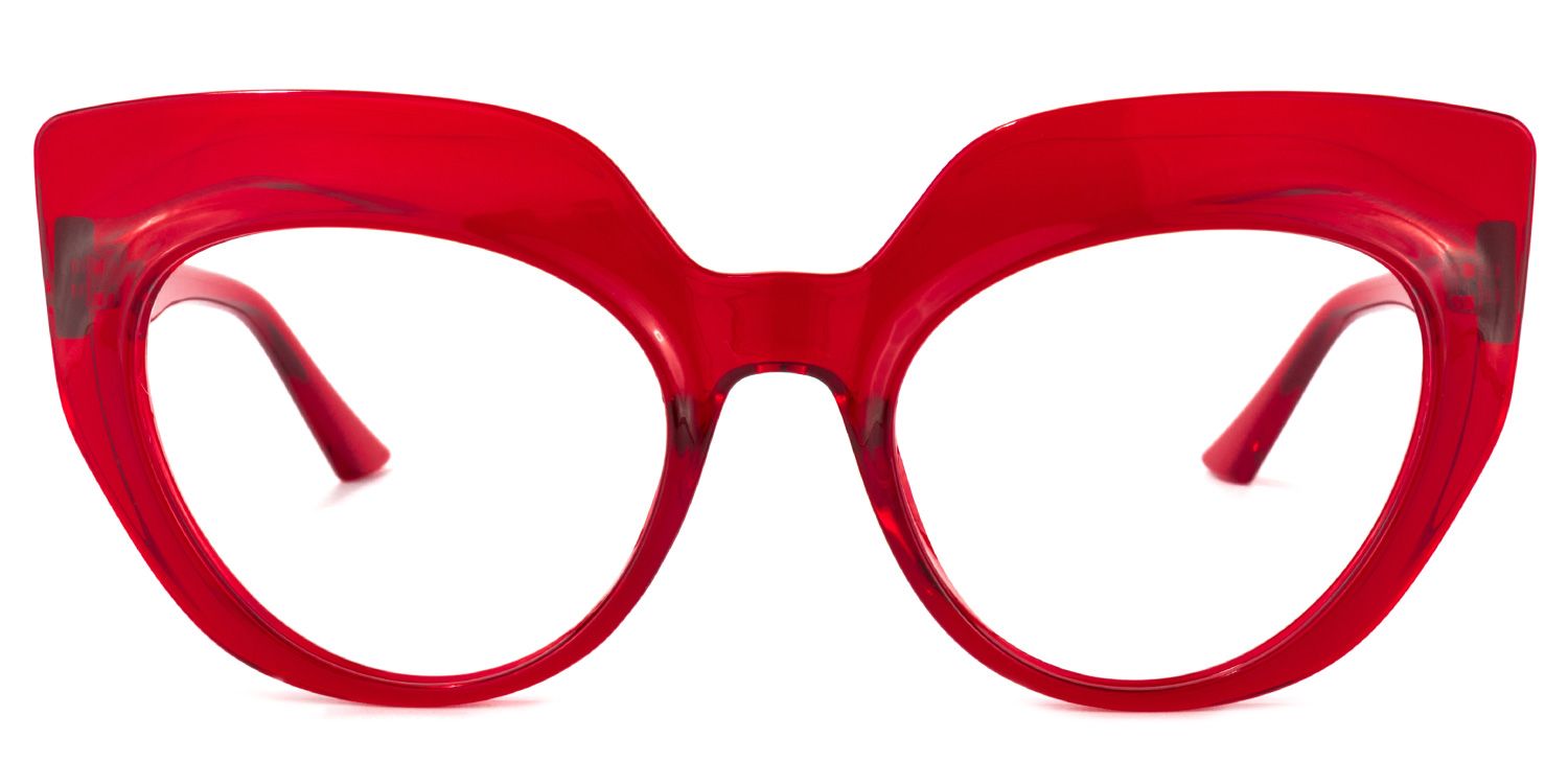 Depp Rot Cateye Brille0
