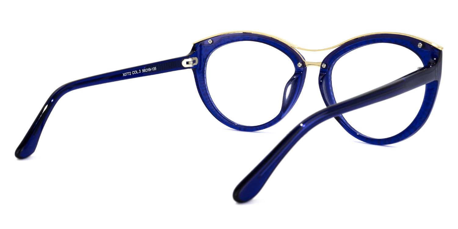Carol Blau Cat Eye Brille4
