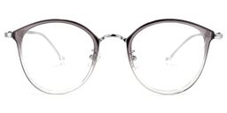 Basilia Grau Klar Rund Brille0
