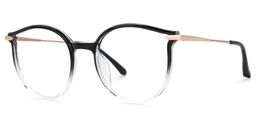Yadejah Schwarz Rund Brille2