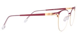 Yelena Rot-Gold Cateye Brille3
