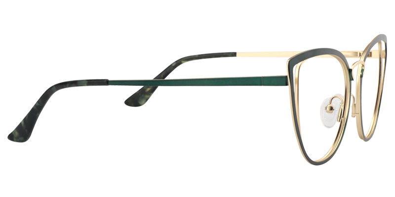 Eras Grün Cat Eye Brille4