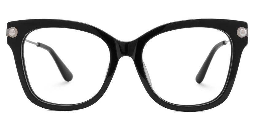 Vernella Schwarz Quadratisch Brille