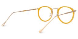 Bernice Gelb Rund Brille2