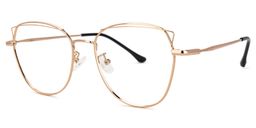 Denson Gold Cateye Brille1