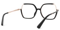Yulisa Schwarz Quadratisch Brille3