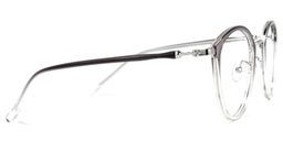 Basilia Grau Klar Rund Brille2