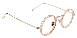 Alisa Rosa-Gold Rund Brille3