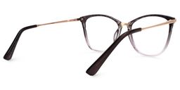 Vaughan Dunkellila Cateye Brille2