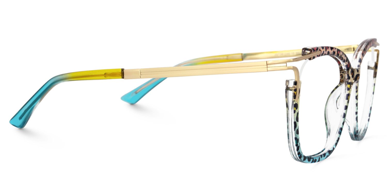 Sidibe Blau-Leo Quadratisch TR90 Brille6