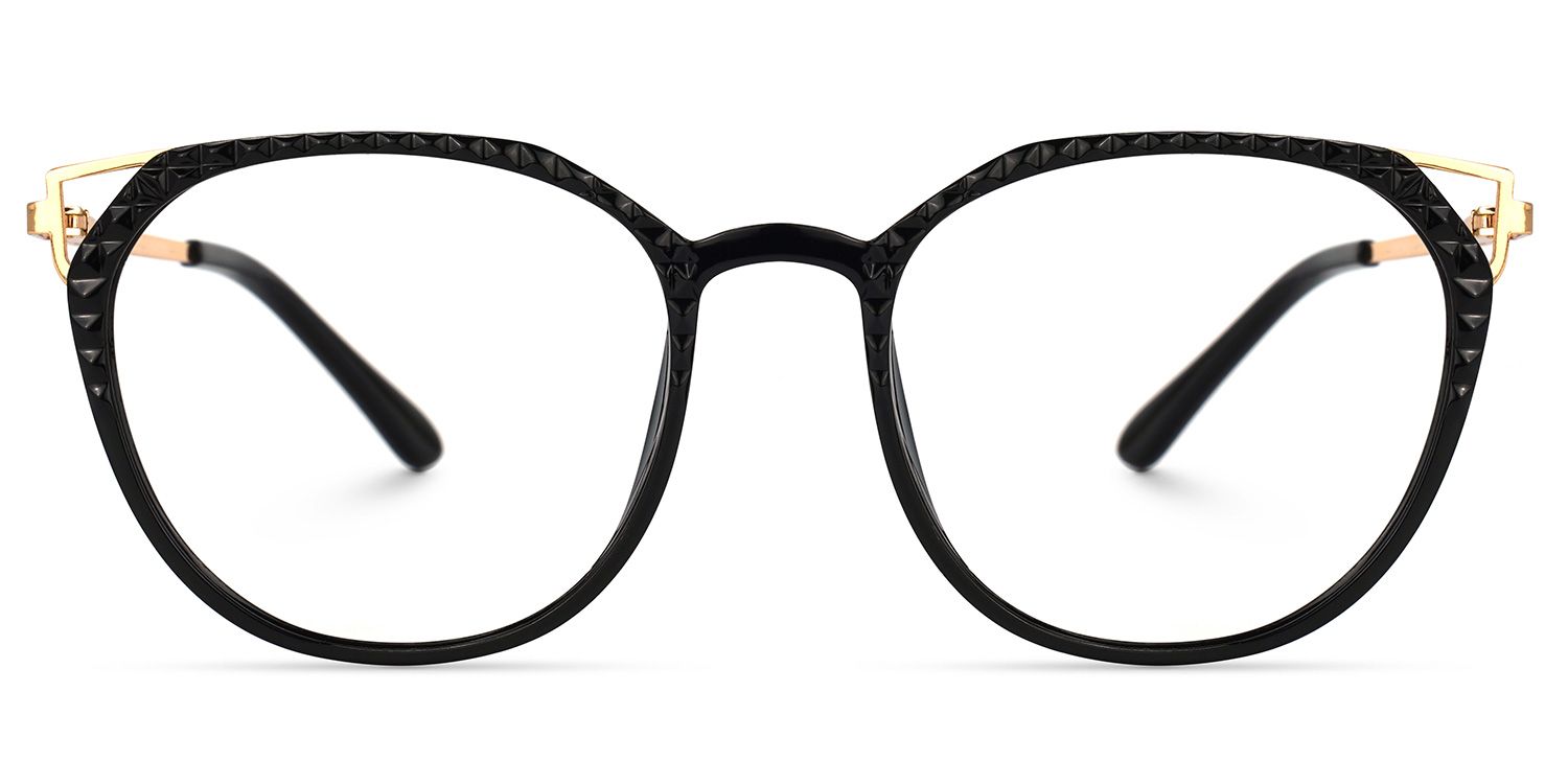 Vickea Schwarz Cateye Brille0