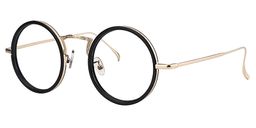 Alisa Schwarz Rund Vollrand  Brille1