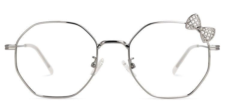 Kaitlyn Silber Geometrisch Brille