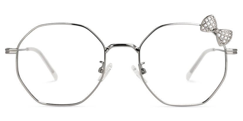 Kaitlyn Silber Rechteckig Brille