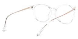 Omar Weiß Klar Cateye Brille4