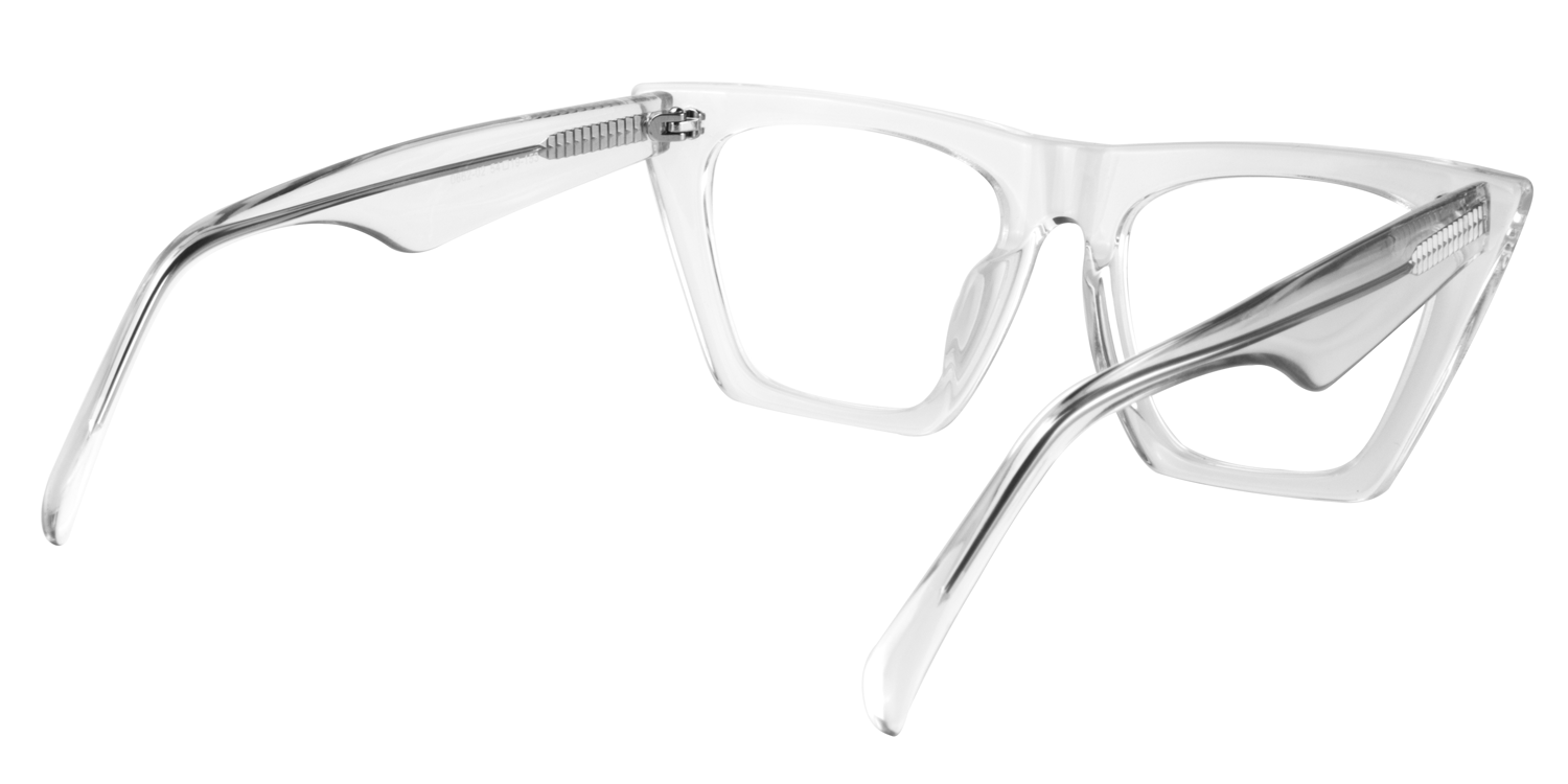 Cecile  Klar Cat Eye Brille4