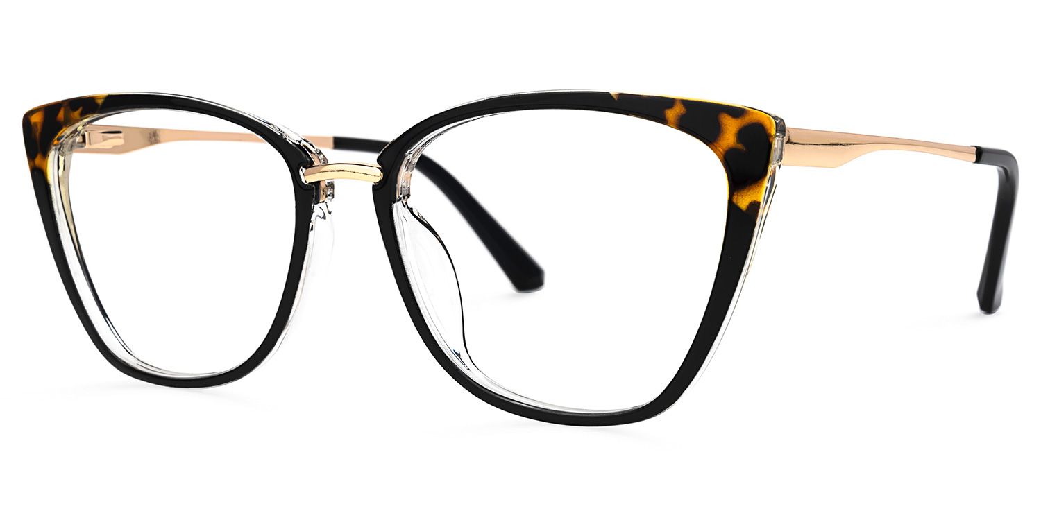 Christy Gelb-Tortoise Cateye Brille1