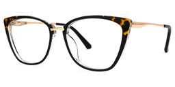 Christy Gelb-Tortoise Cateye Brille1
